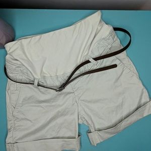 COPY - H&M Mama Khaki Maternity Shorts